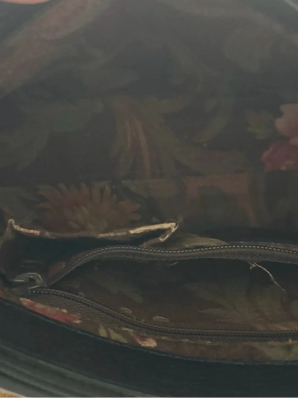 Stunning Vintage Brighton Croc-Embossed Leather Shoulder Bag Black